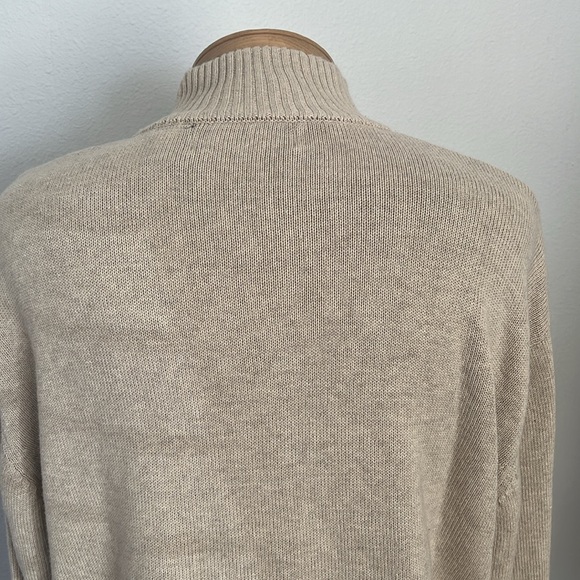 Oscar De‎ La Renta Fair isle Men’s 1/4 Zip Pullover XXL Mock Neck Sweater - Picture 6 of 11